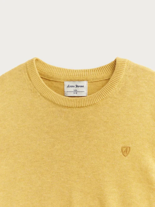 Jerséis<Alvaro Moreno JERSEY ROUND NECK KIDS Mostaza