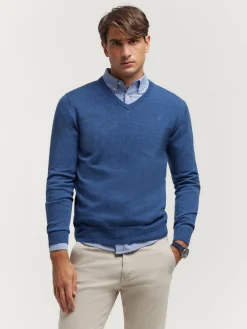 Jerséis<Alvaro Moreno JERSEY V-NECK TRENDY Azul
