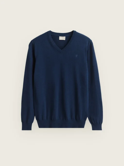 Jerséis<Alvaro Moreno JERSEY V-NECK TRENDY Azul Marino