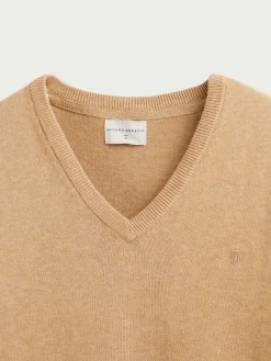 Jerséis<Alvaro Moreno JERSEY V-NECK TRENDY Camel