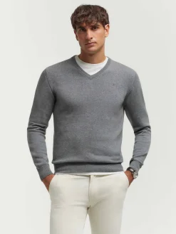 Jerséis<Alvaro Moreno JERSEY V-NECK TRENDY Gris