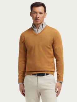 Jerséis<Alvaro Moreno JERSEY V-NECK TRENDY Mostaza