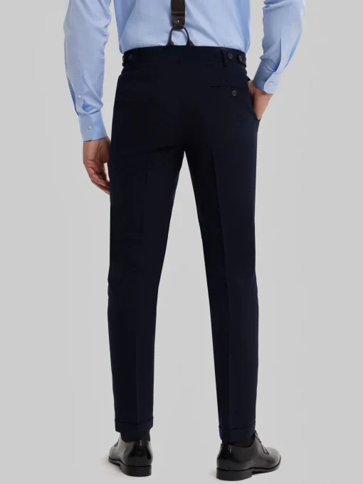 Trajes|Trajes<Alvaro Moreno PANTALON CAPO PLAIN Azul Marino