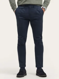 Chino<Alvaro Moreno PANTALON CARROT Azul Marino