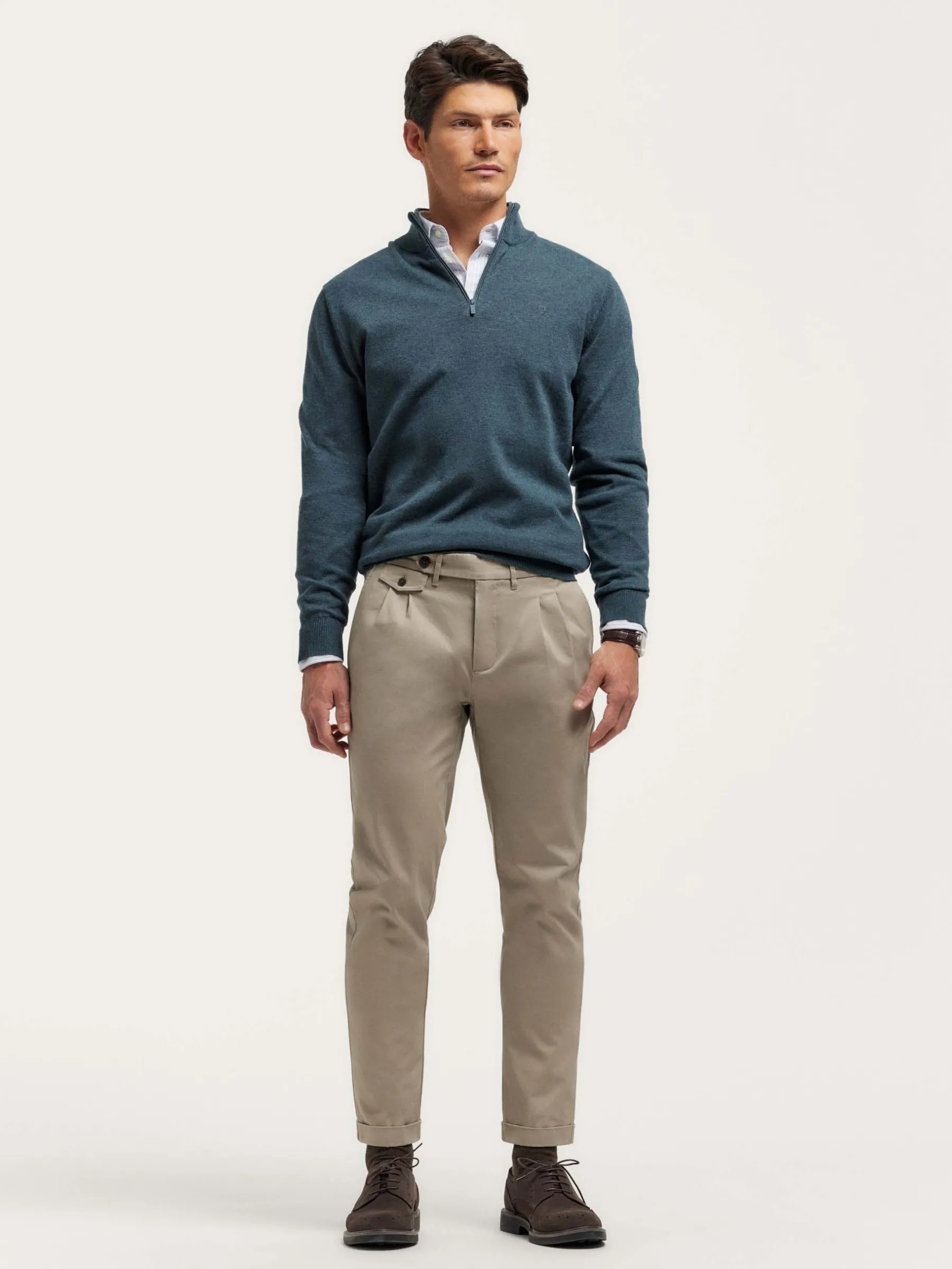 Chino<Alvaro Moreno PANTALON CARROT Beige