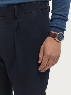 Vestir<Alvaro Moreno PANTALON CLASSIC TWILL Azul Marino