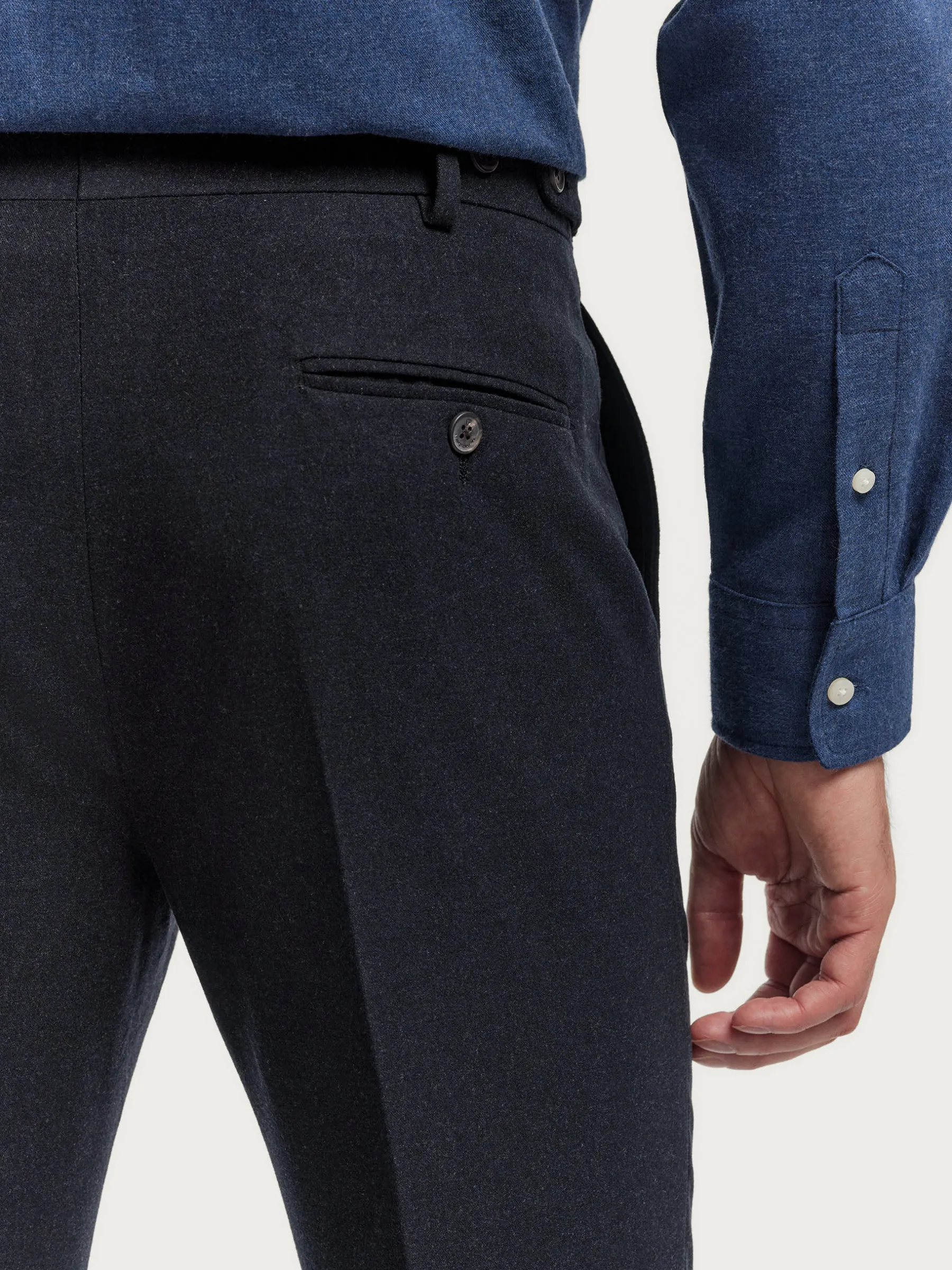 Vestir<Alvaro Moreno PANTALON CLASSIC TWILL Gris