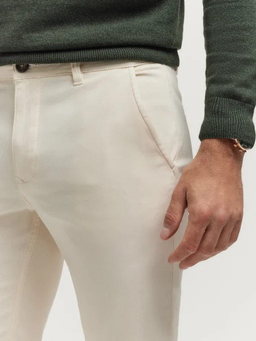 Chino<Alvaro Moreno PANTALON ELVIS Crudo