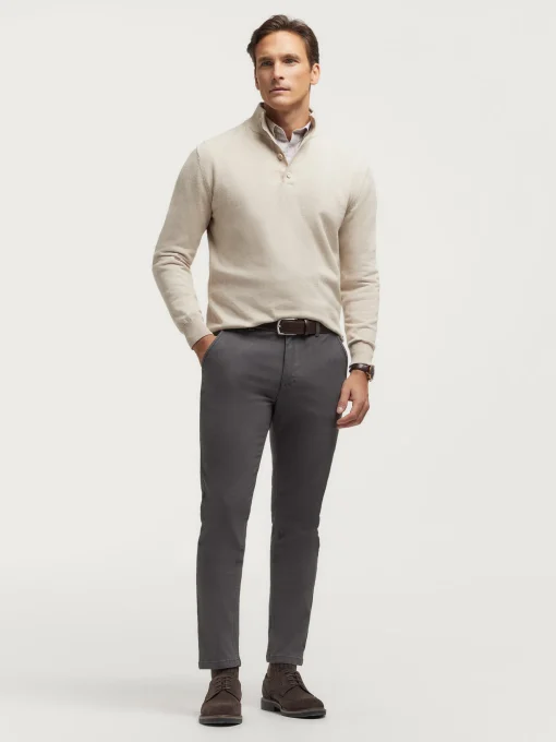 Chino<Alvaro Moreno PANTALON ELVIS Gris