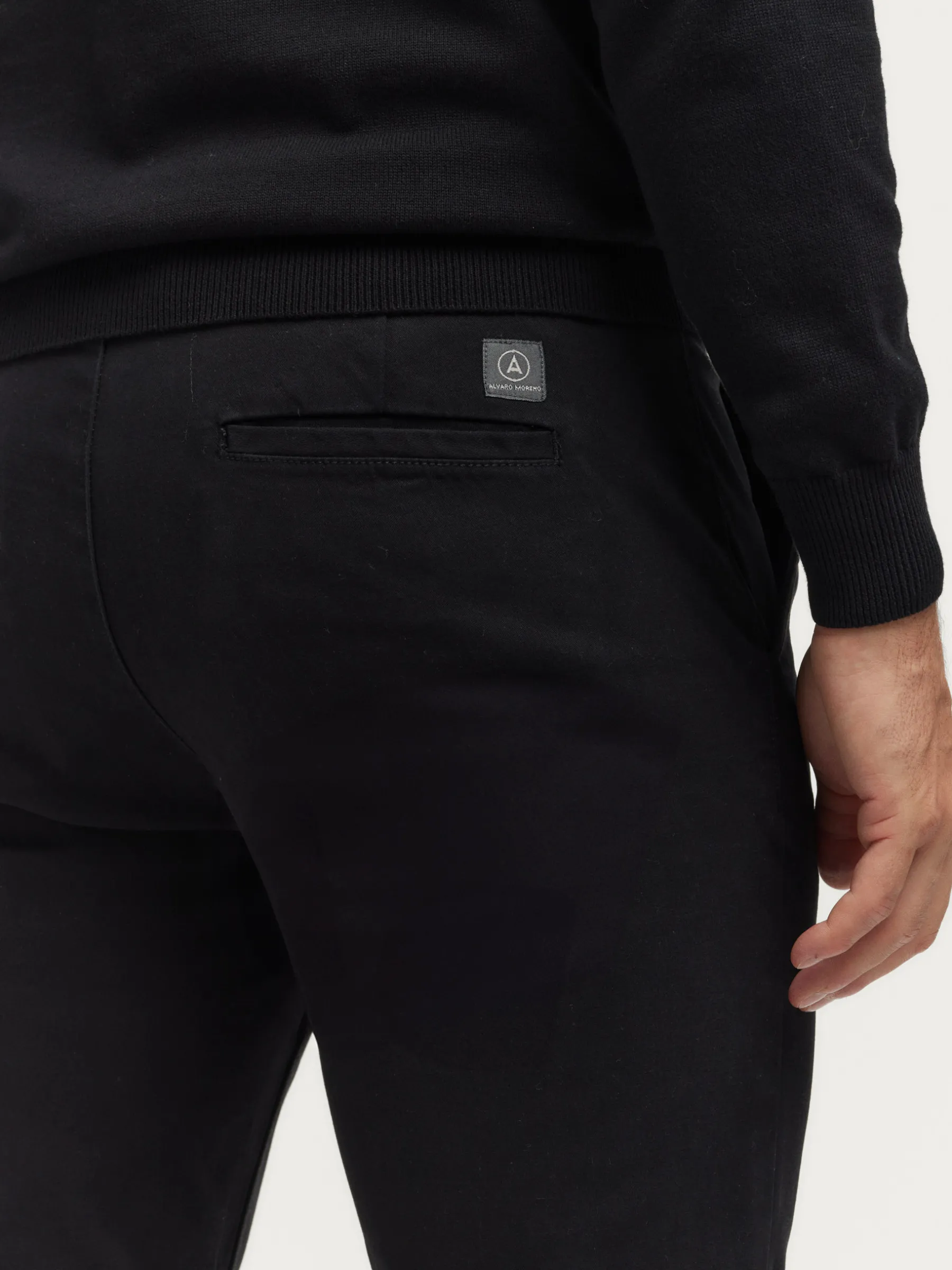 Chino<Alvaro Moreno PANTALON ELVIS Negro