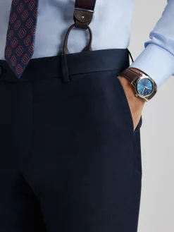 Trajes|Trajes<Alvaro Moreno PANTALON FIL A FIL Azul Marino