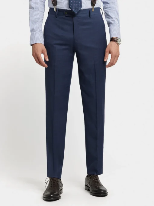 Trajes|Trajes<Alvaro Moreno PANTALON FIL A FIL CRUZADO Azul Marino