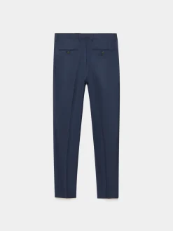 Trajes|Trajes<Alvaro Moreno PANTALON FIL A FIL CRUZADO Azul Marino