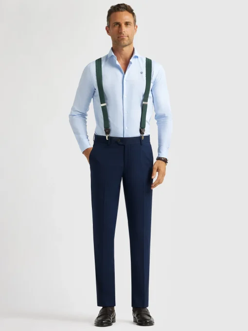 Trajes|Trajes<Alvaro Moreno PANTALON MICRO BIRD Azul Marino