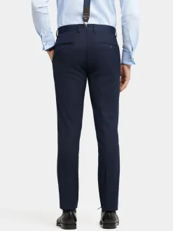 Trajes|Trajes<Alvaro Moreno PANTALON TWILL CRUZADO Azul Marino
