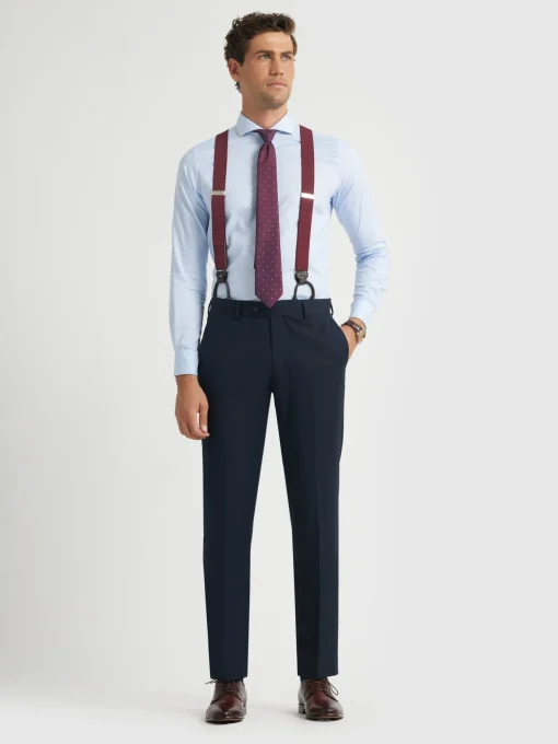 Trajes|Trajes<Alvaro Moreno PANTALON TWILL CRUZADO Azul Marino
