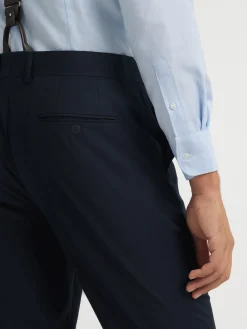 Trajes|Trajes<Alvaro Moreno PANTALON TWILL CRUZADO Azul Marino