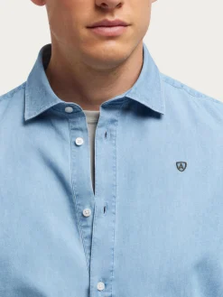 Poleras|Casual<Alvaro Moreno POLERA DENIM Celeste