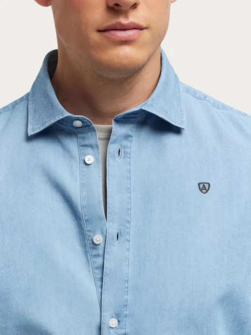 Poleras|Casual<Alvaro Moreno POLERA DENIM Celeste