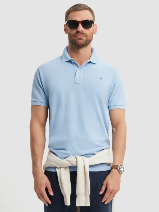 Polos Y Poleras<Alvaro Moreno POLO BASIC Celeste