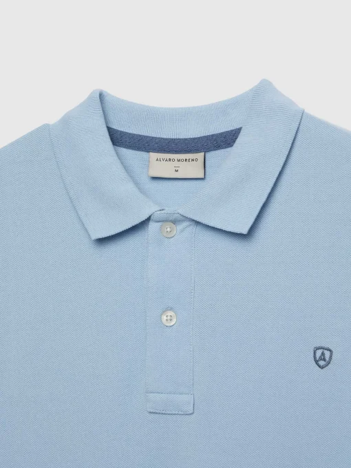 Polos Y Poleras<Alvaro Moreno POLO BASIC Celeste
