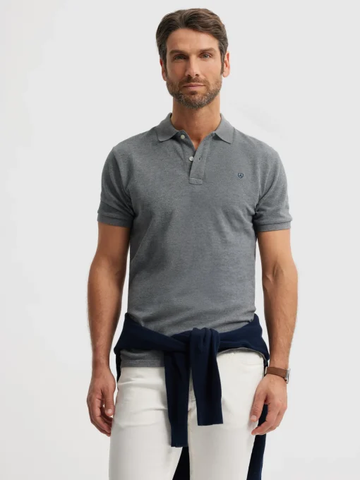Polos Y Poleras<Alvaro Moreno POLO BASIC Gris