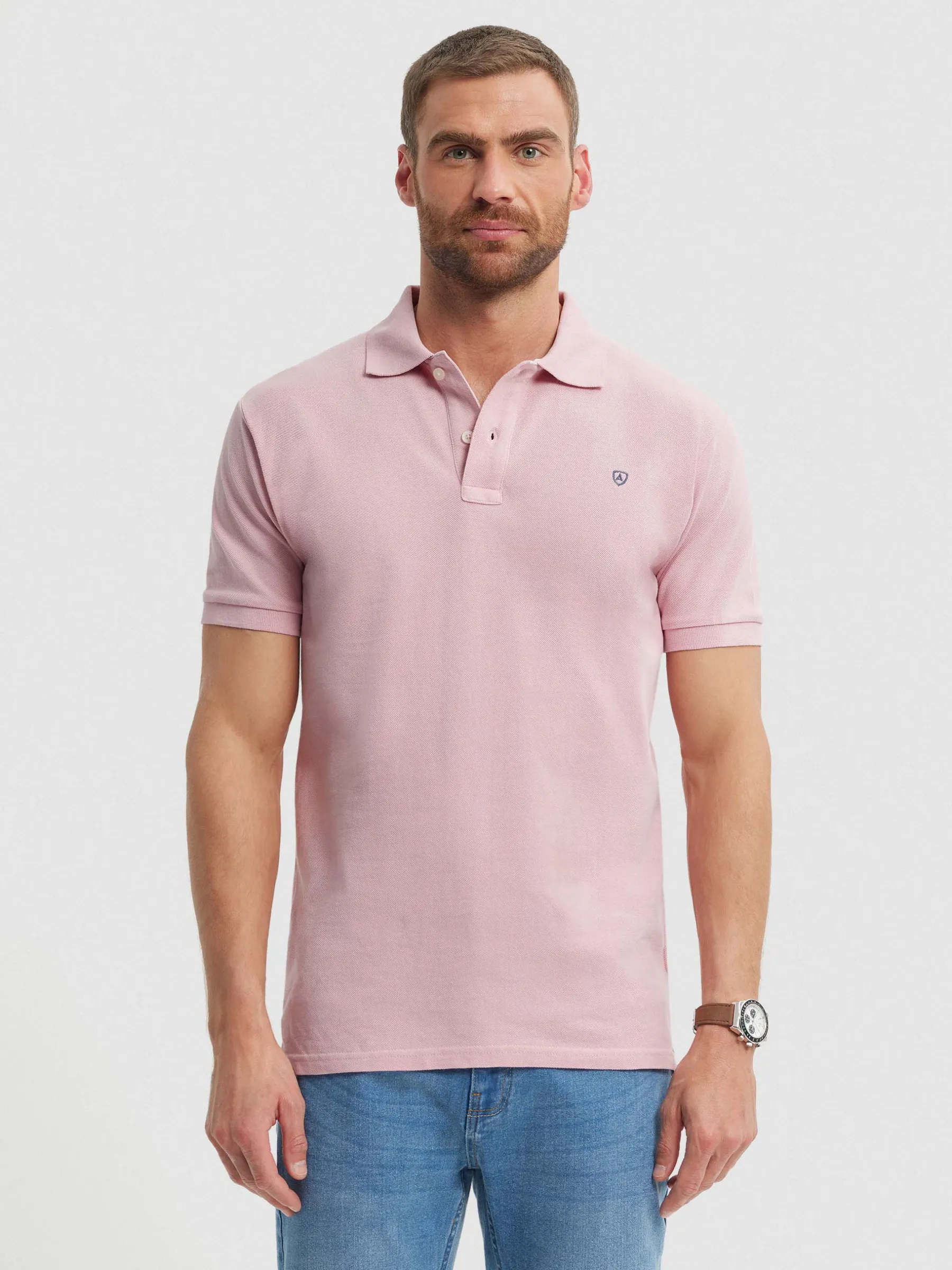 Polos Y Poleras<Alvaro Moreno POLO BASIC Rosa