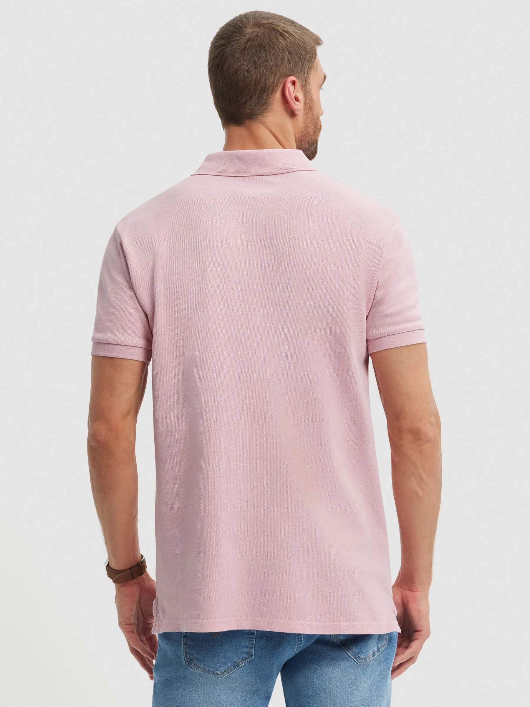 Polos Y Poleras<Alvaro Moreno POLO BASIC Rosa