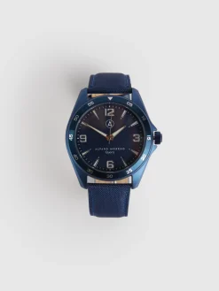 Relojes<Alvaro Moreno RELOJ CANVAS QUARTZ Azul