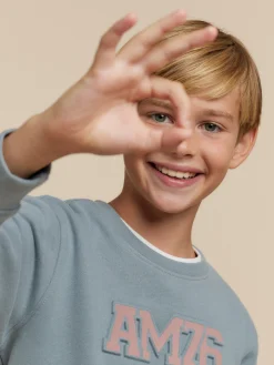 Sudaderas<Alvaro Moreno SUDADERA OFFICIAL KIDS Azul